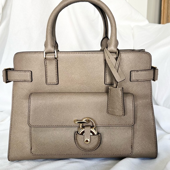 Michael Kors Emma Large Saffiano Dune Leather Tote. Authentic. NWOT! Pristine! - Picture 1 of 9